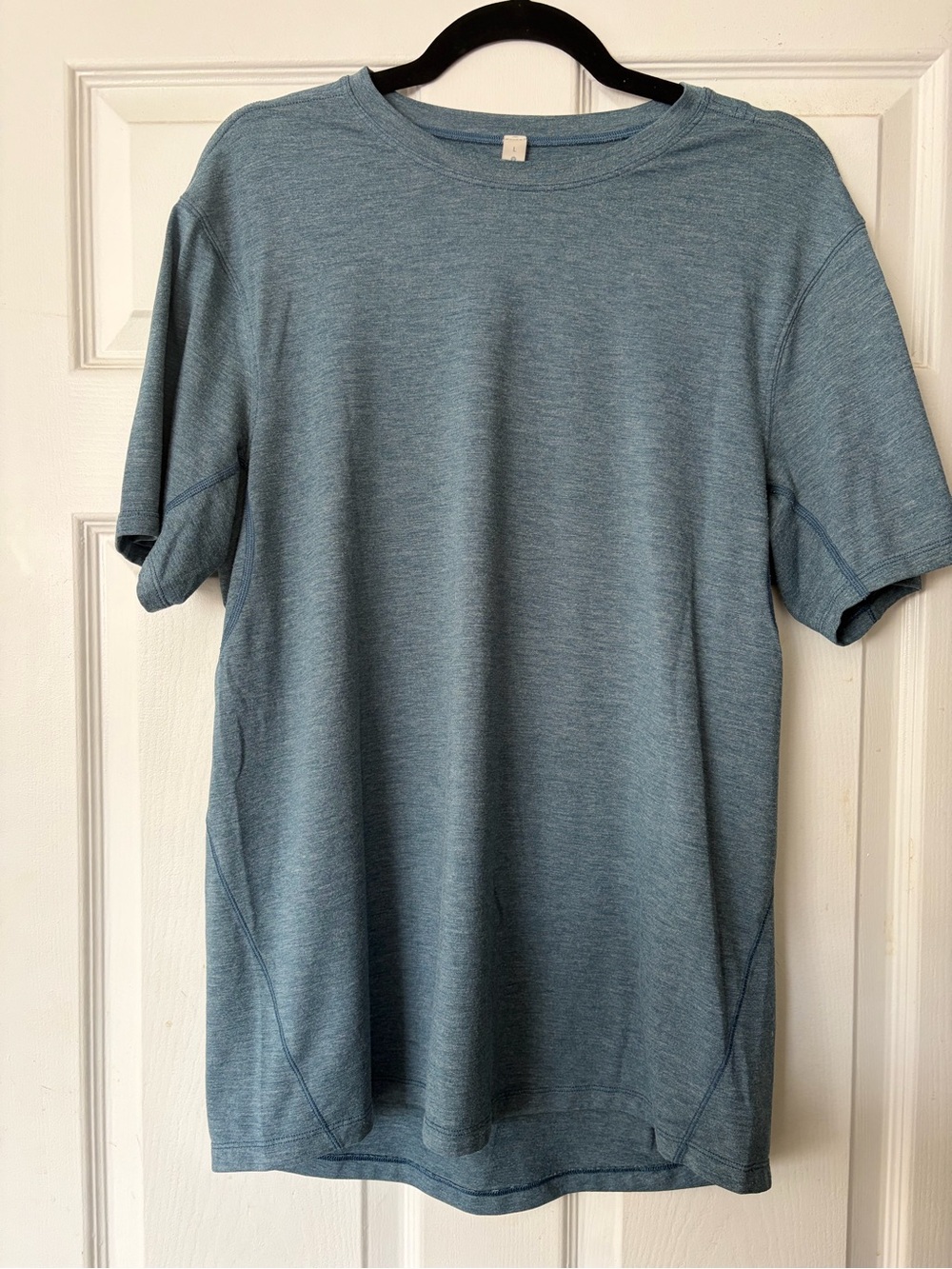 lululemon athletica Light Heather Blue Short-Sleeve Tee